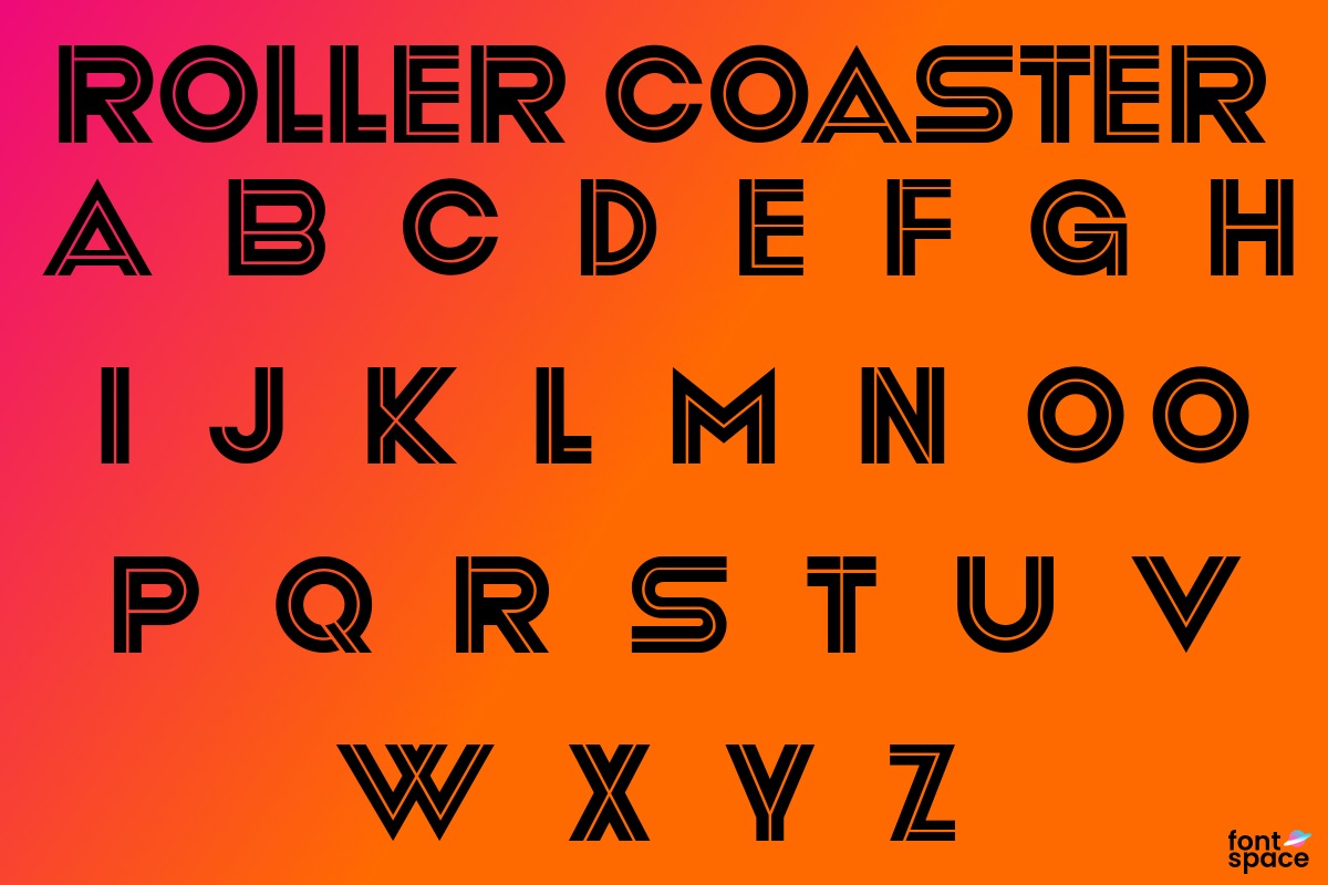 Download Roller Coaster font | fontsme.com