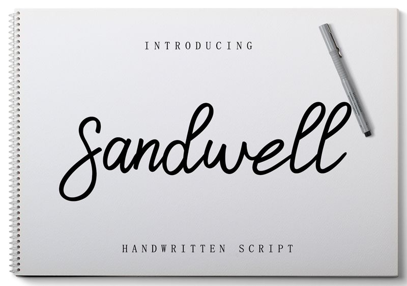 Sandwell handwritten italic