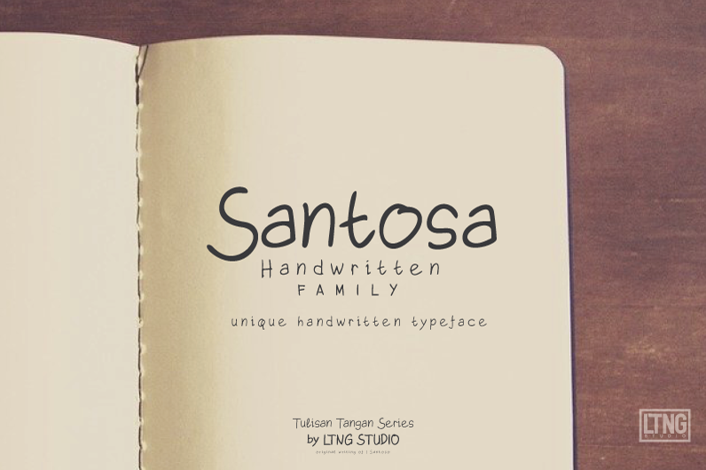 Santosa Handwriting Sample