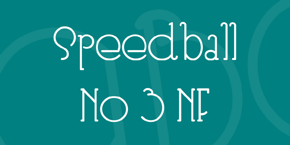 Speedball No 3 NF