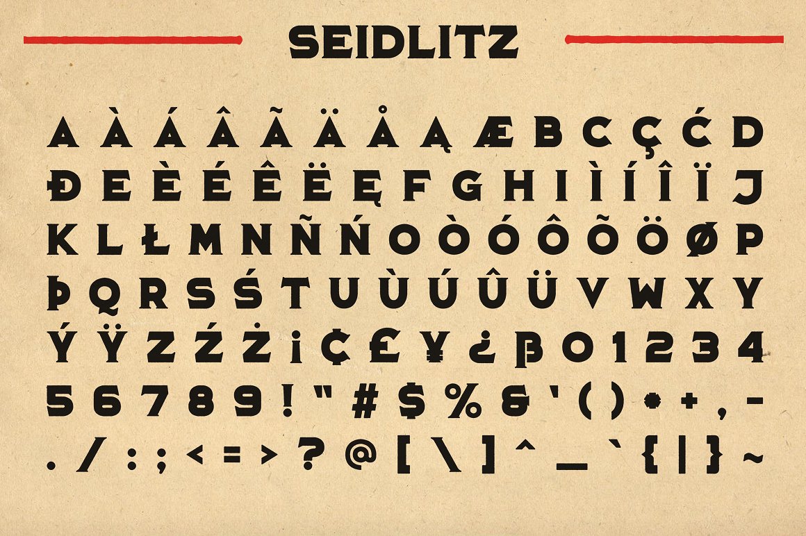 Seidlitz_Font