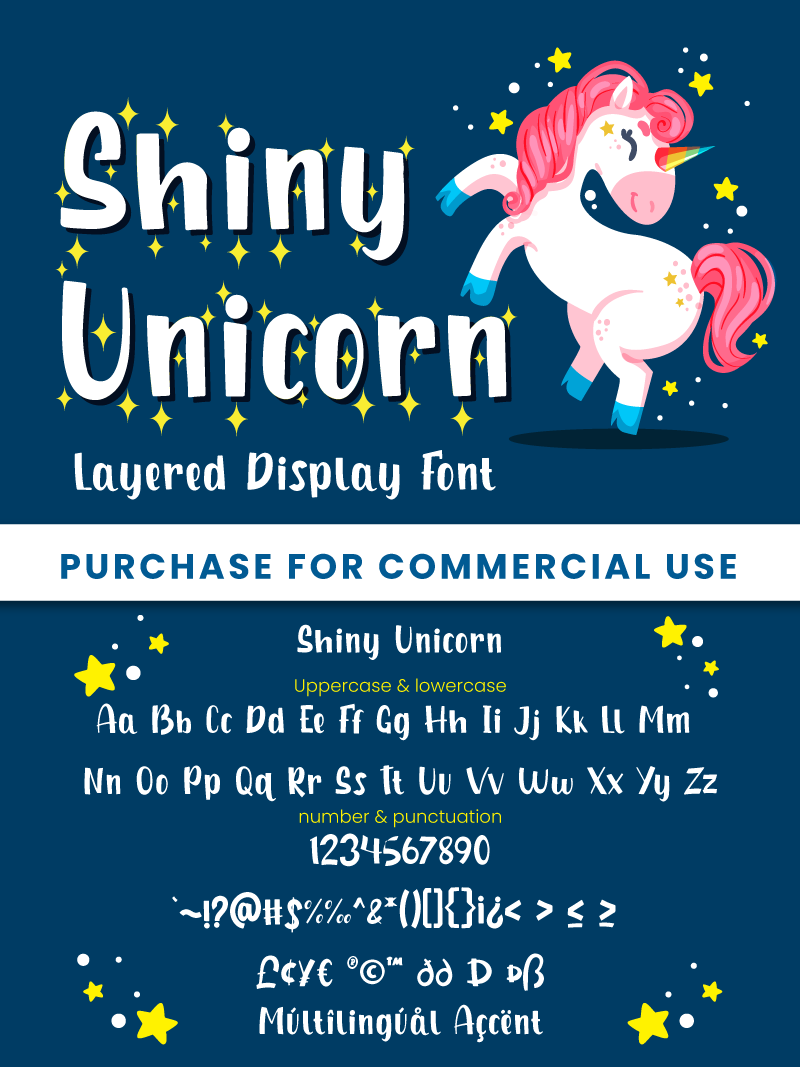 Shiny Unicorn Display Personal