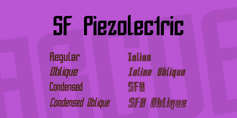 SF Piezolectric