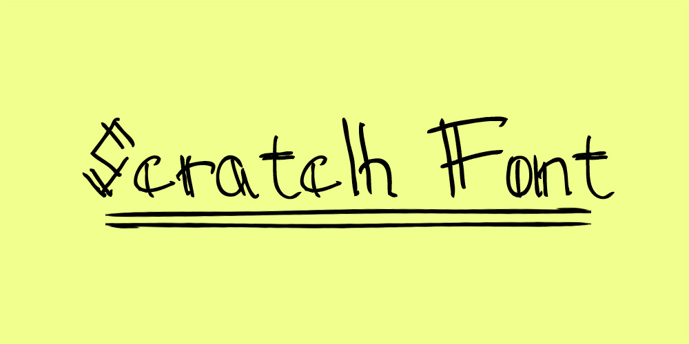 Download Sctatch font | fontsme.com