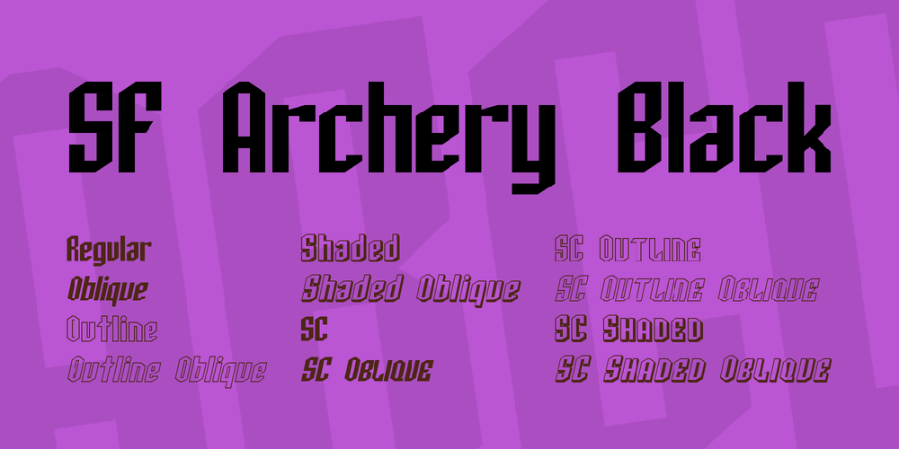 SF Archery Black