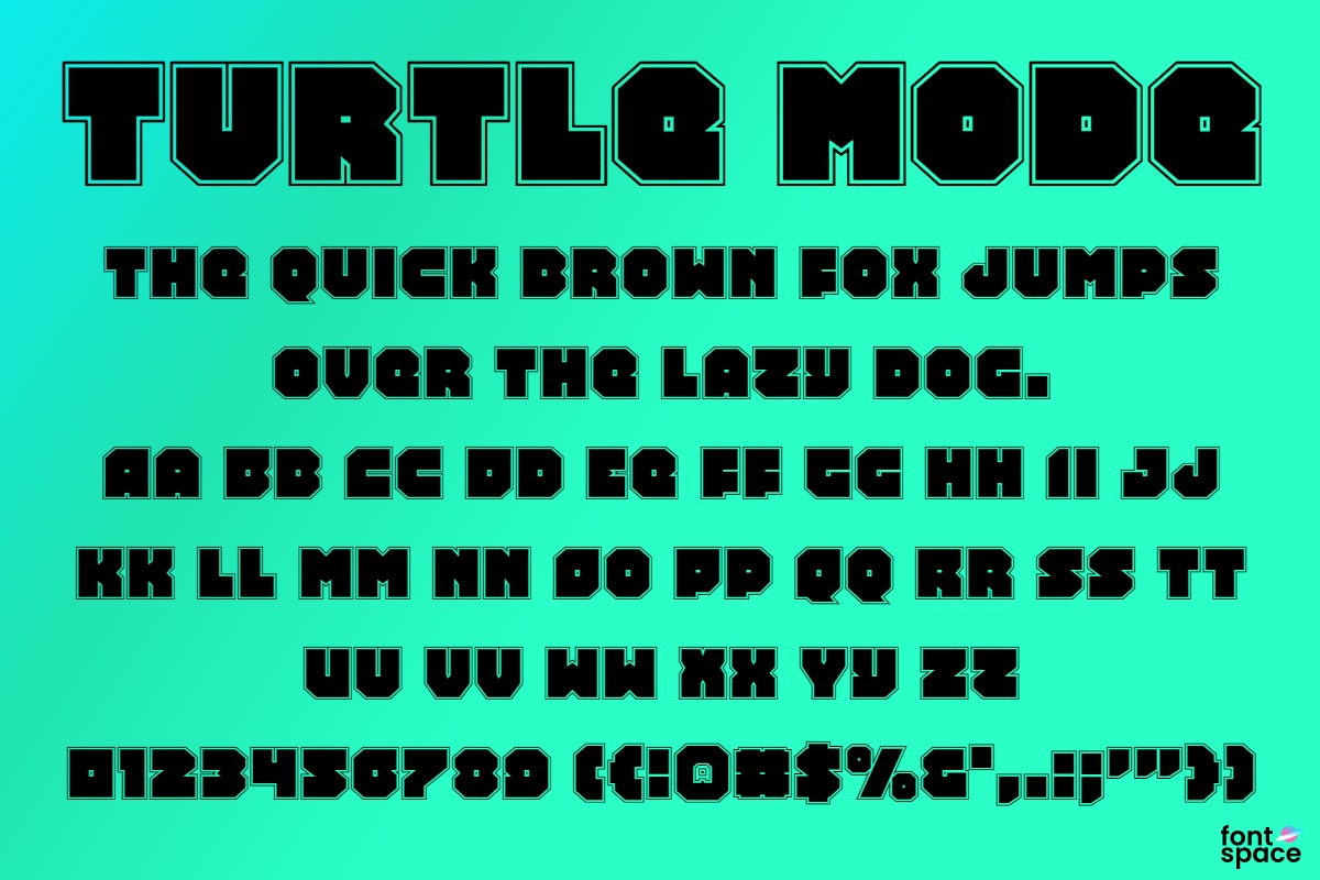 Turtle Mode Halftone Italic