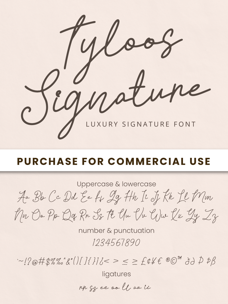 Tyloos Signature - Personal Use