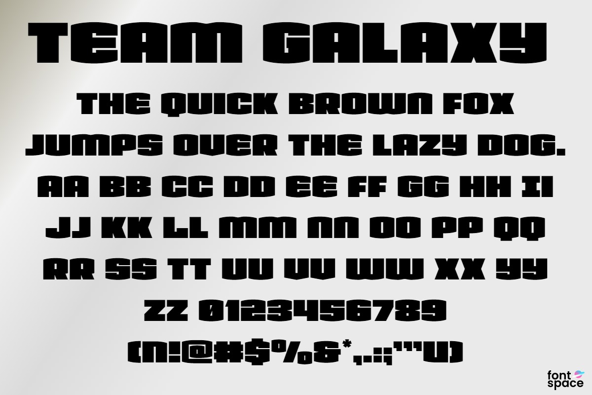 Team Galaxy Laser Italic