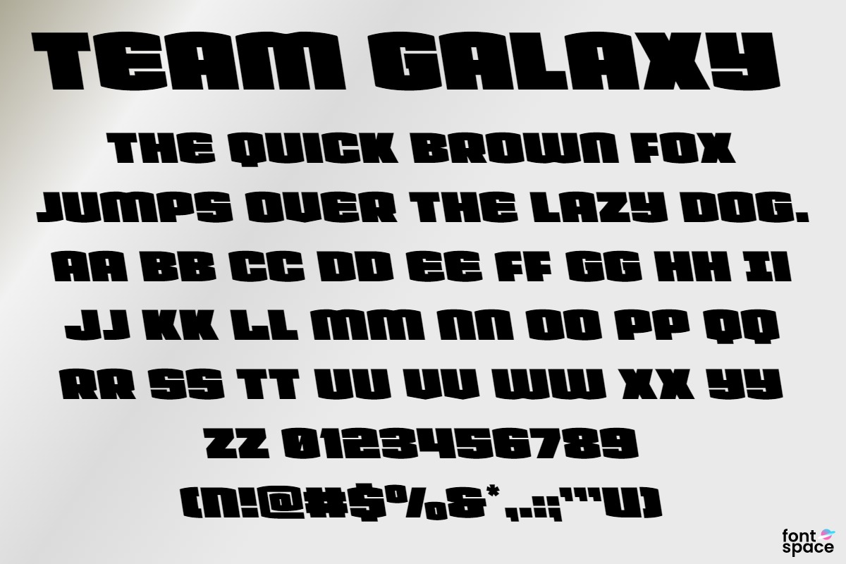 Team Galaxy Laser Italic