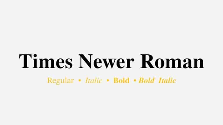 Times Newer Roman