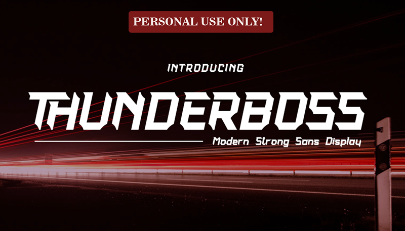 THUNDERBOSS - Personal Use