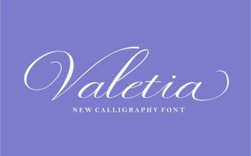 Valetia Script