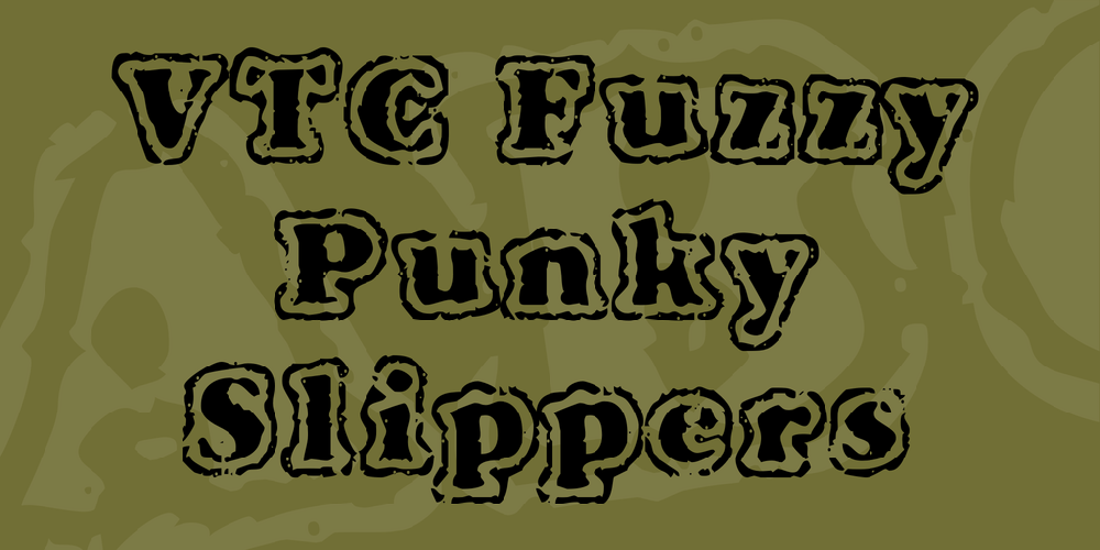 VTC Fuzzy Punky Slippers