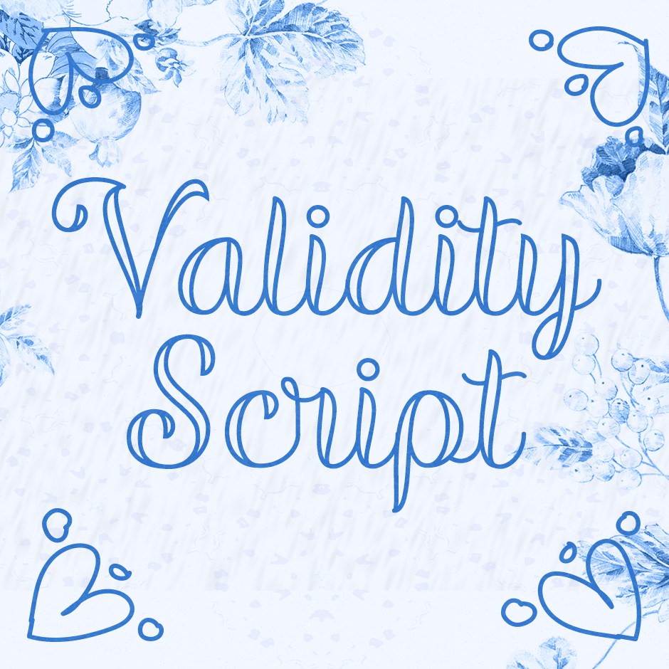Validity Script PERSONAL USE