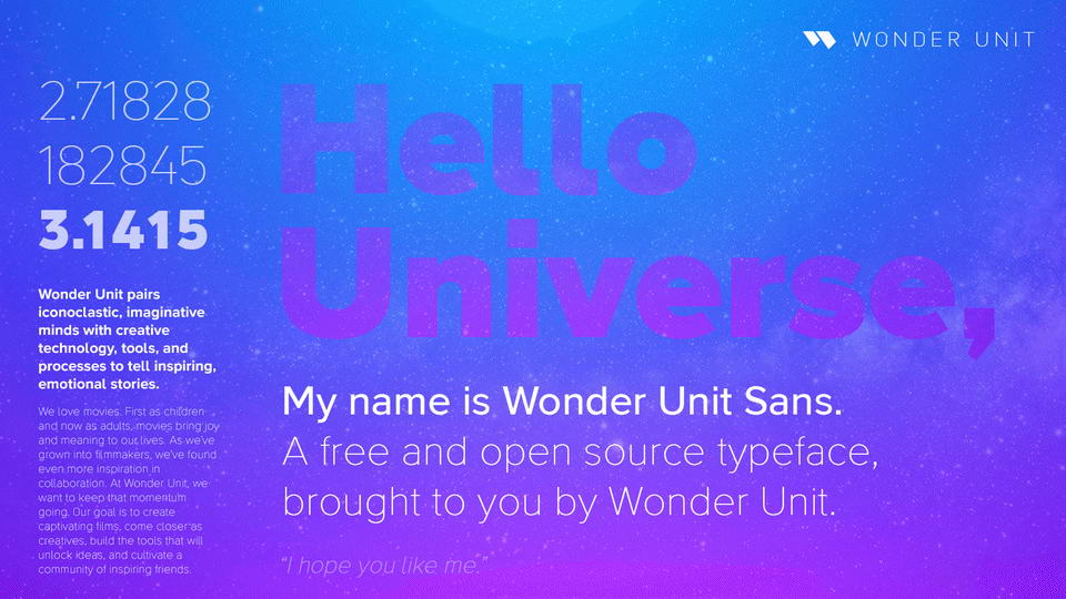 Wonder Unit Sans