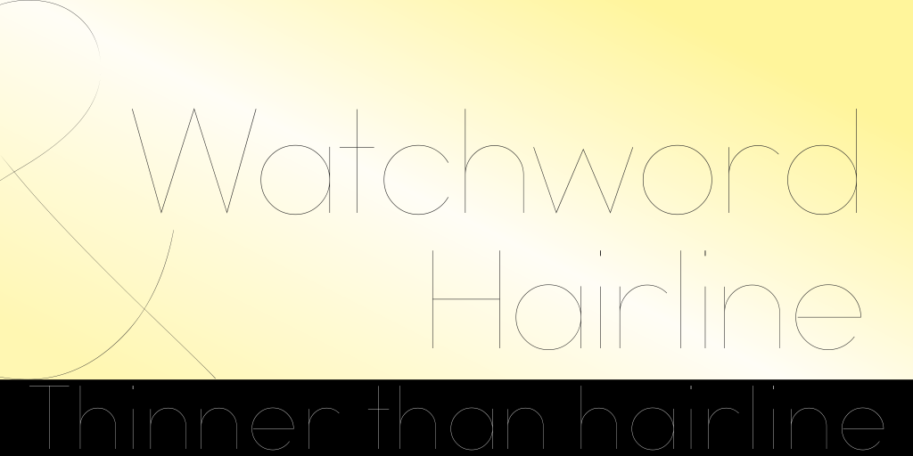 Watchword Hairline Demo