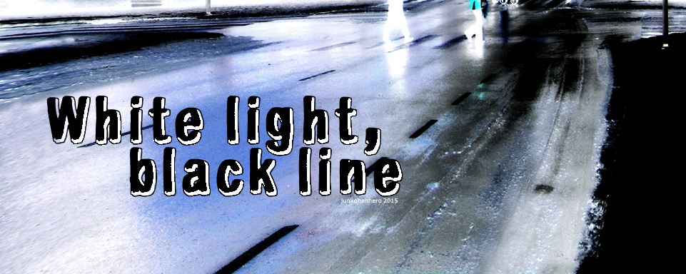 White light, black line
